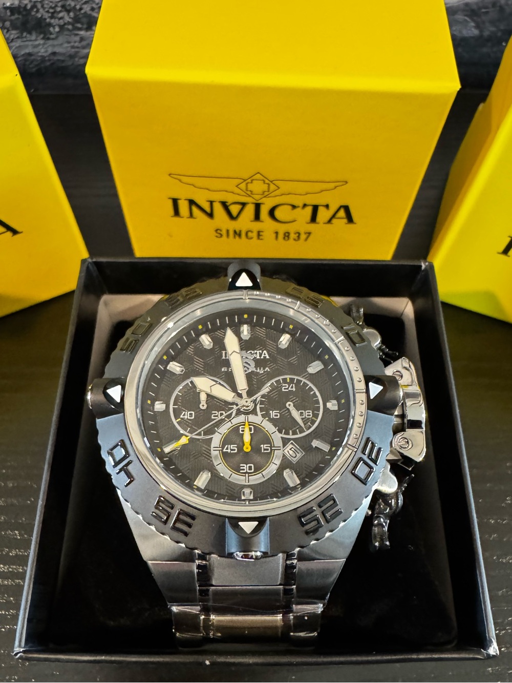 Invicta Subaqua Noma IV Men's Chronograph Watch - 50mm Black/Steel (48198) New!